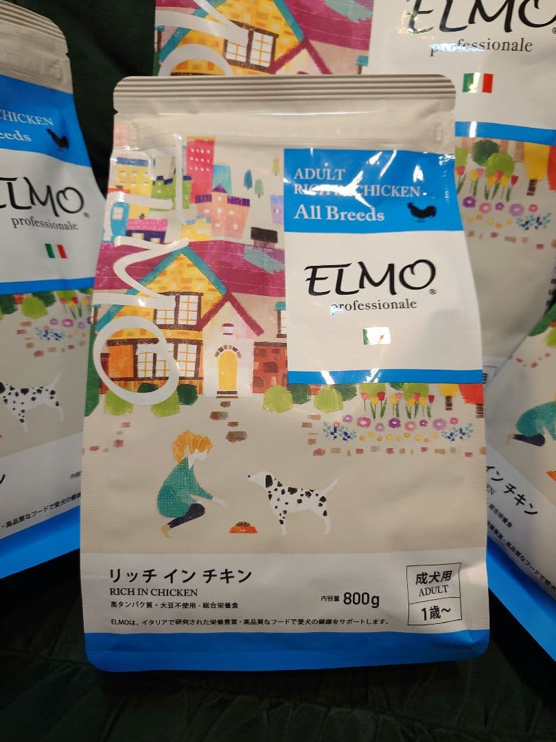 ＊ELMO ドッグフード リッチインチキン 成犬用3kg×1・0.8kg×3＊