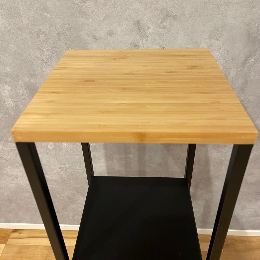 美品 山崎実業 tower サイドテーブル 加湿器スタンド　スタンド 棚 ラック
