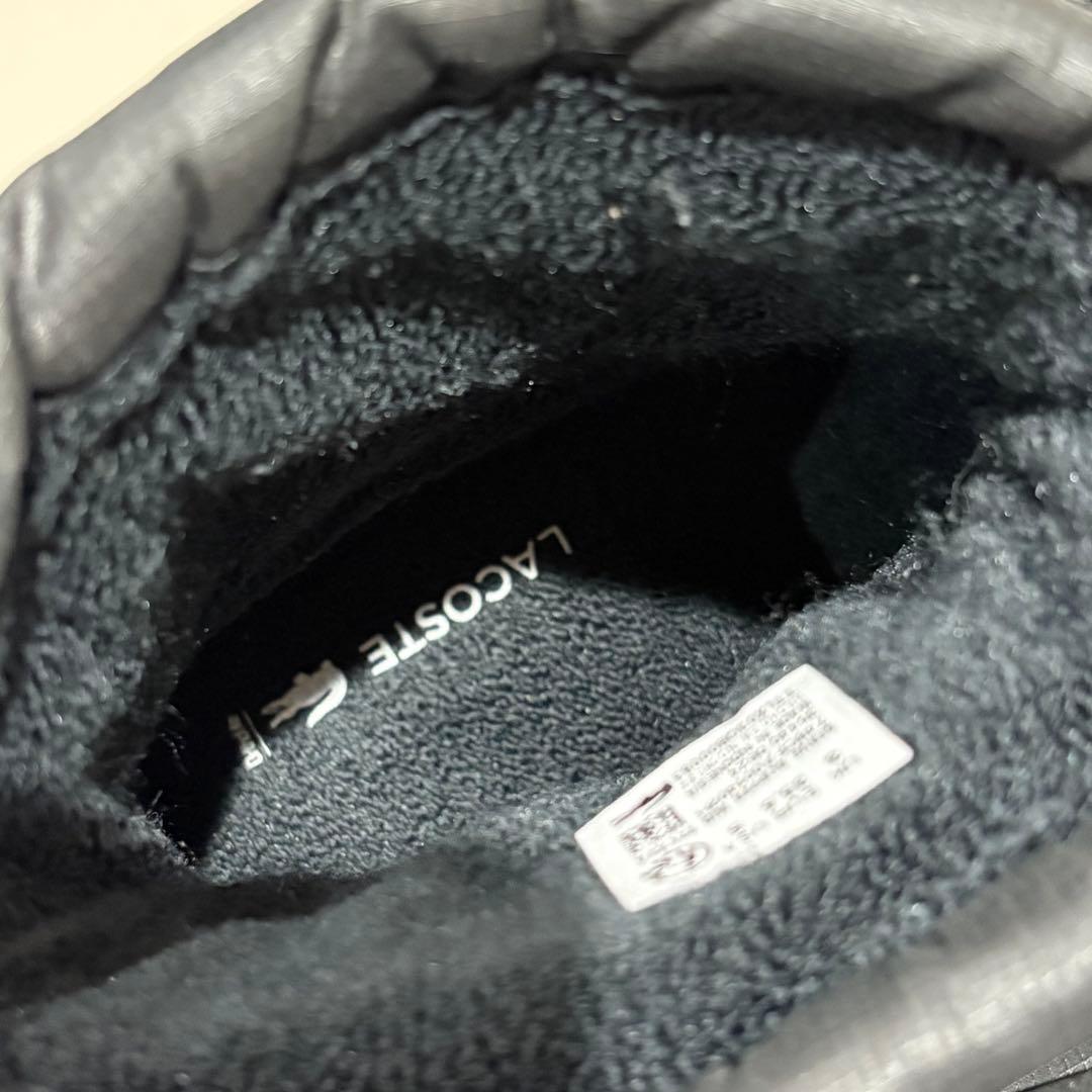 LACOSTE 中綿キルティング ウィンタースノーブーツ 22.5cm