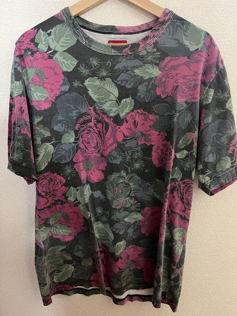 Supreme フラワープリント Tシャツ M