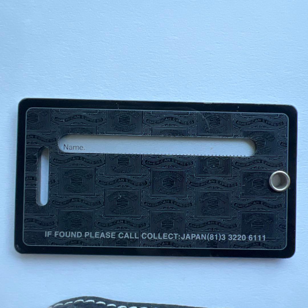 未使用 アメックス　センチュリオン　ブラックカード ラゲッジタグ　ネームタグ
