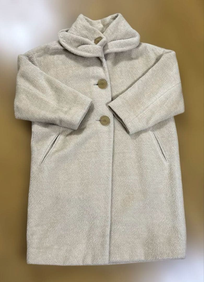 FENDI365 アルパカ混ベージュ コート