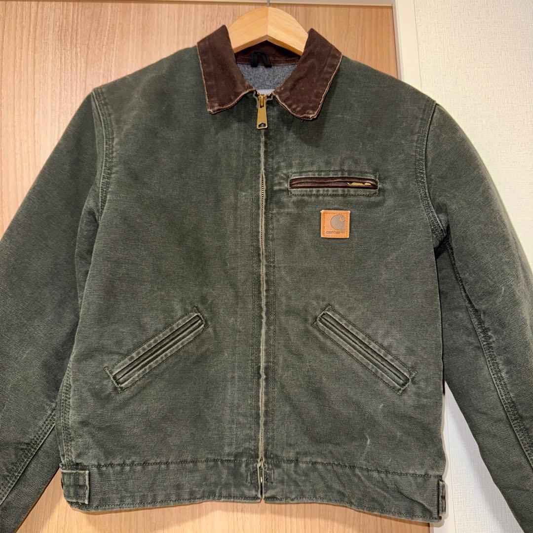 Carhartt デトロイトジャケットSサイズ J97 モスグリーン