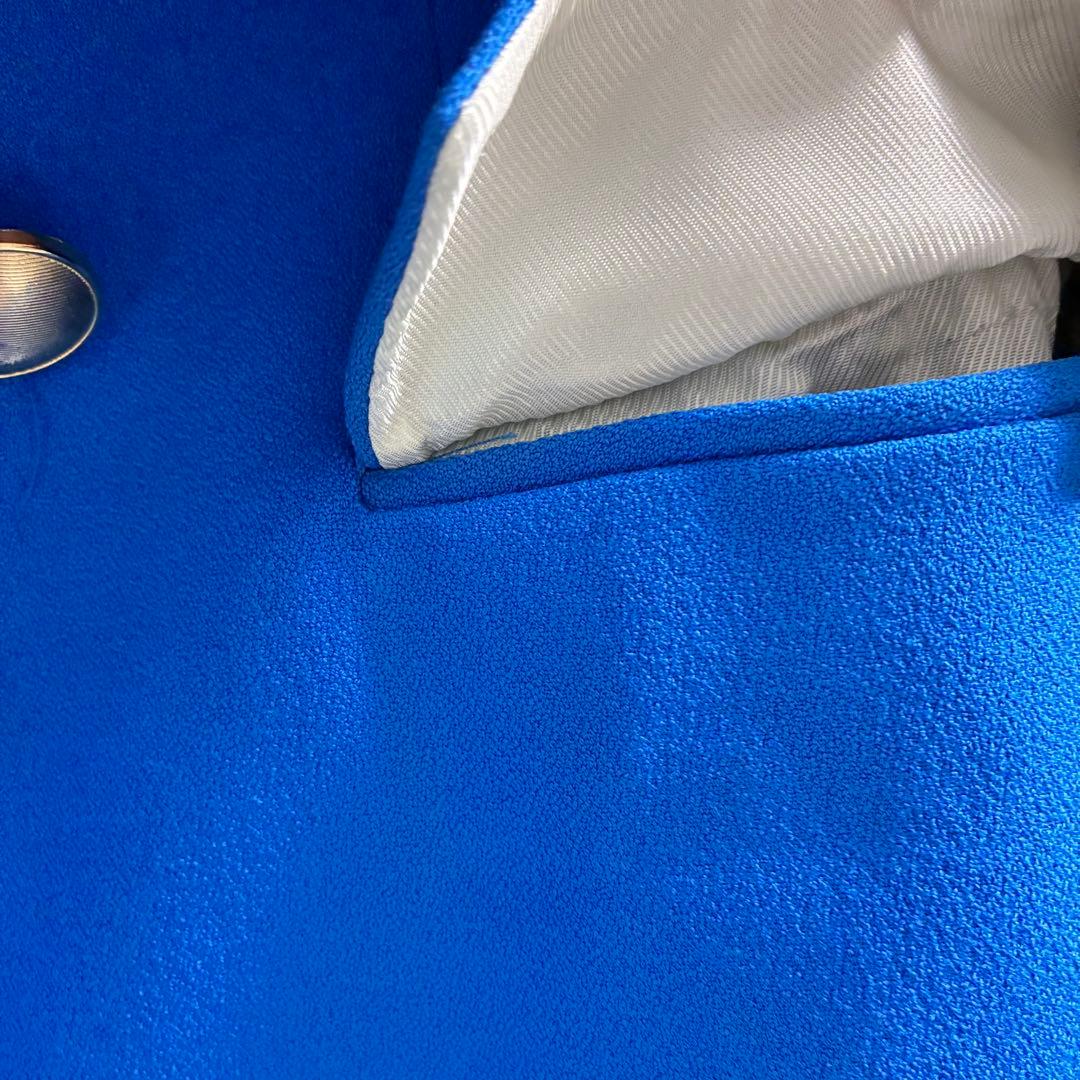 未使用に近い ZARA ロイヤルブルー　ジャケット　S ゴールド ボタン　王室