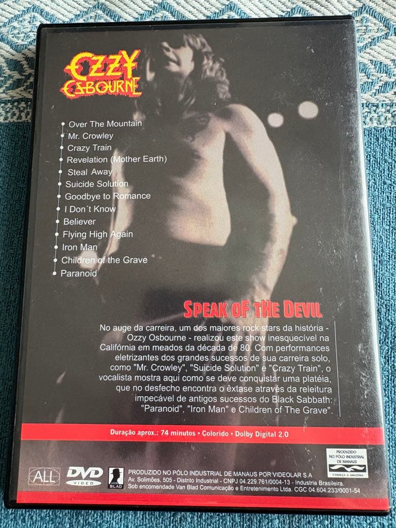 ミュージック DVD Ozzy Osbourne Speak of the Devil