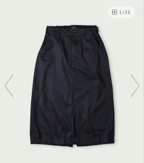 【再出品】45R 双糸チノのチーゴスカート