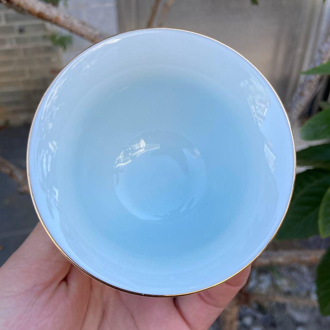 中国茶器 梅花三才蓋碗 茶器 茶道具 煎茶器 新品未使用
