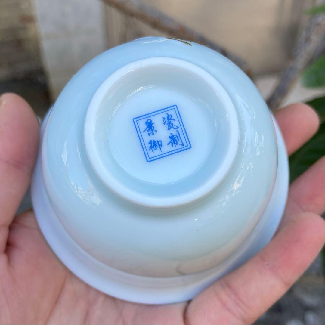 中国茶器 梅花三才蓋碗 茶器 茶道具 煎茶器 新品未使用