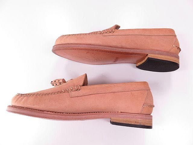 【値下げ】カミナンド　ビジネスシューズ　靴　タッセル付き　ベージュ　25.5cm