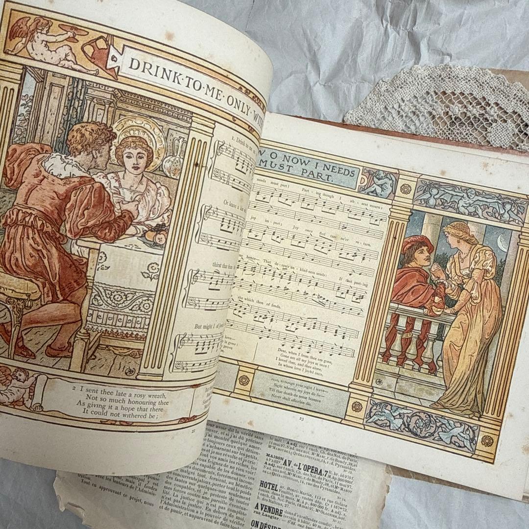 1883年アンティーク美しい挿絵の絵本イギリス洋書　古書ジャンクジャーナルに
