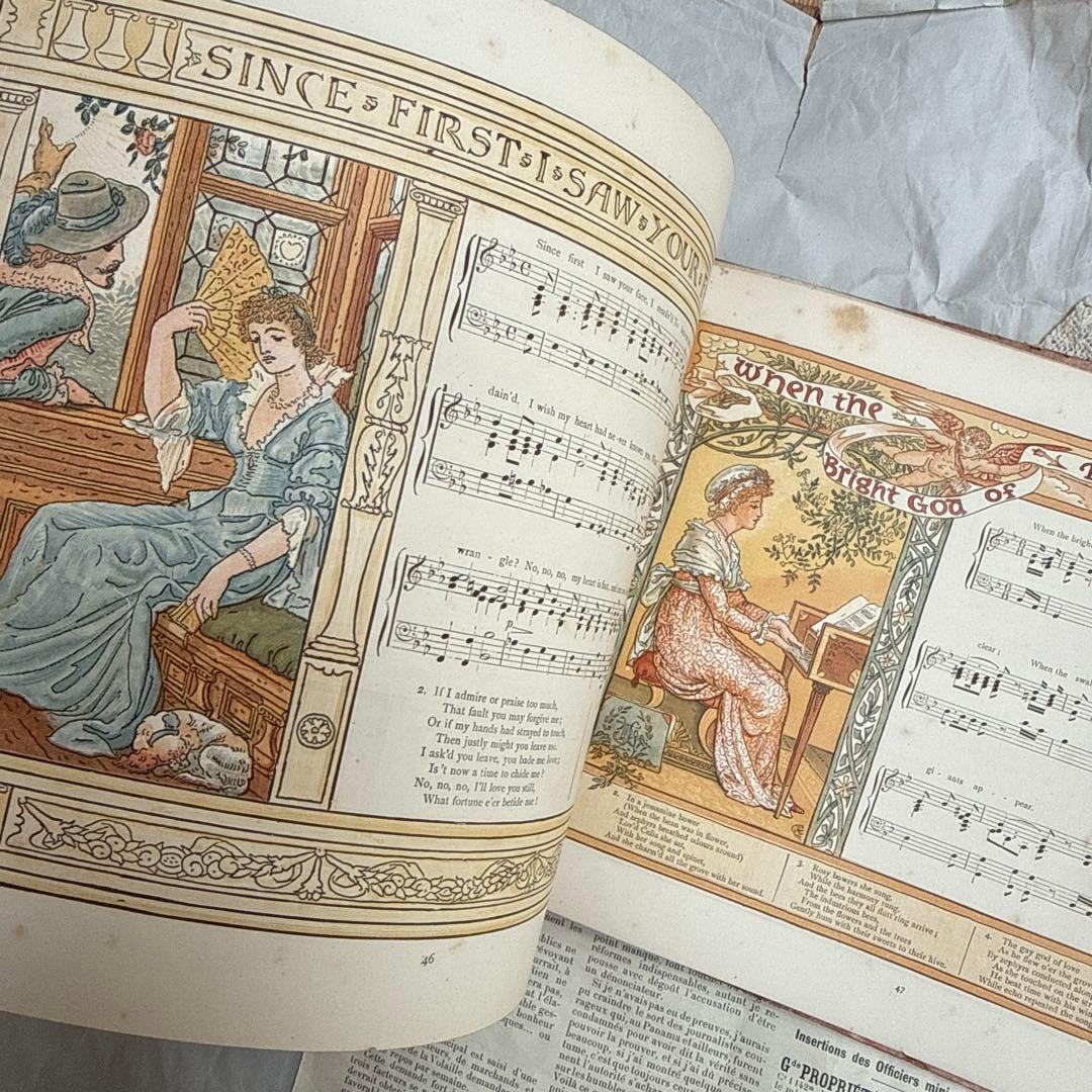 1883年アンティーク美しい挿絵の絵本イギリス洋書　古書ジャンクジャーナルに
