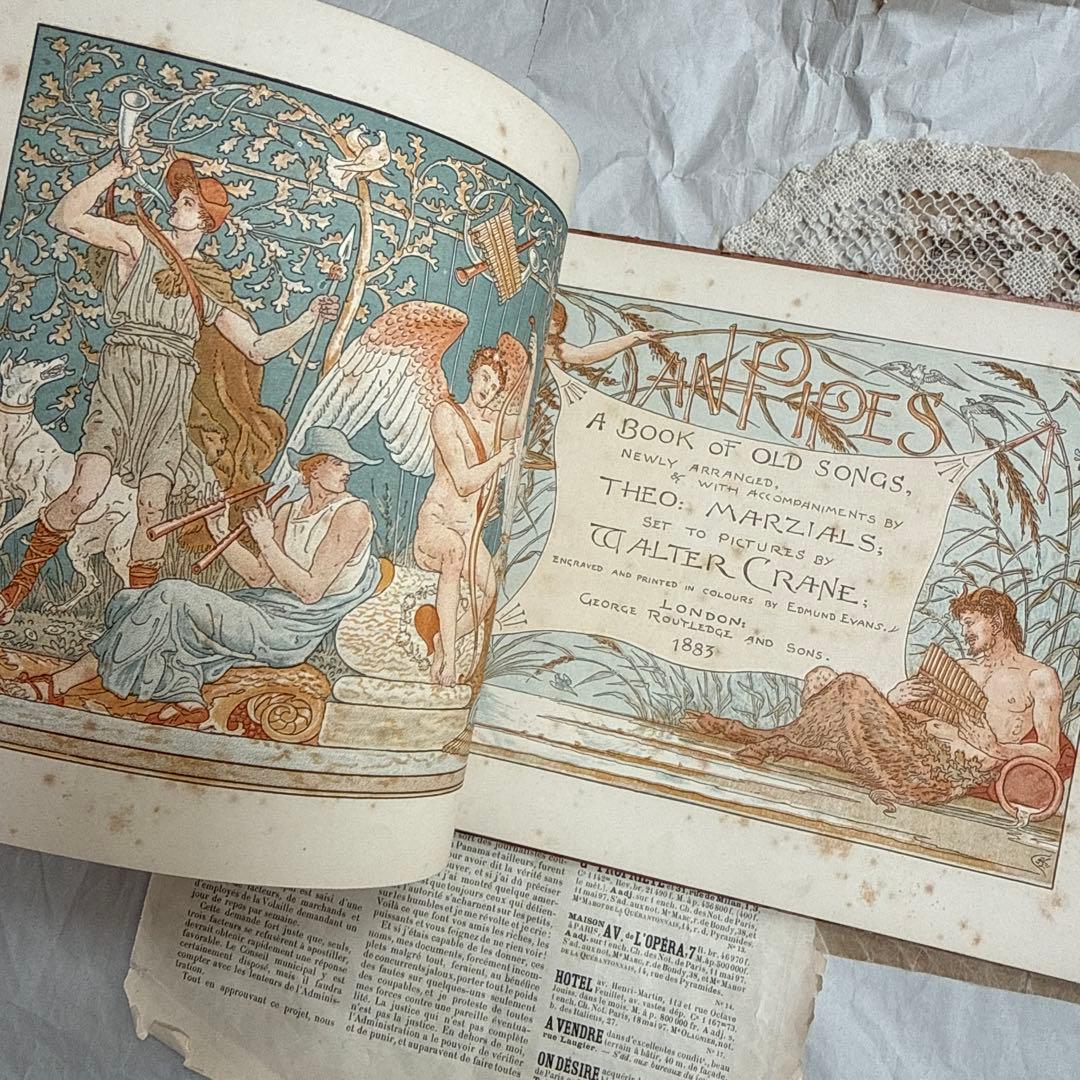 1883年アンティーク美しい挿絵の絵本イギリス洋書　古書ジャンクジャーナルに