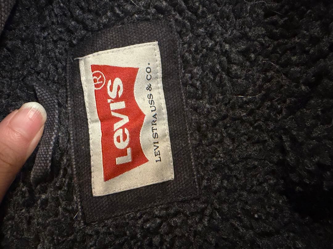 vintage 90s 00s Levi's フードジャケット 裏ボア ブラック