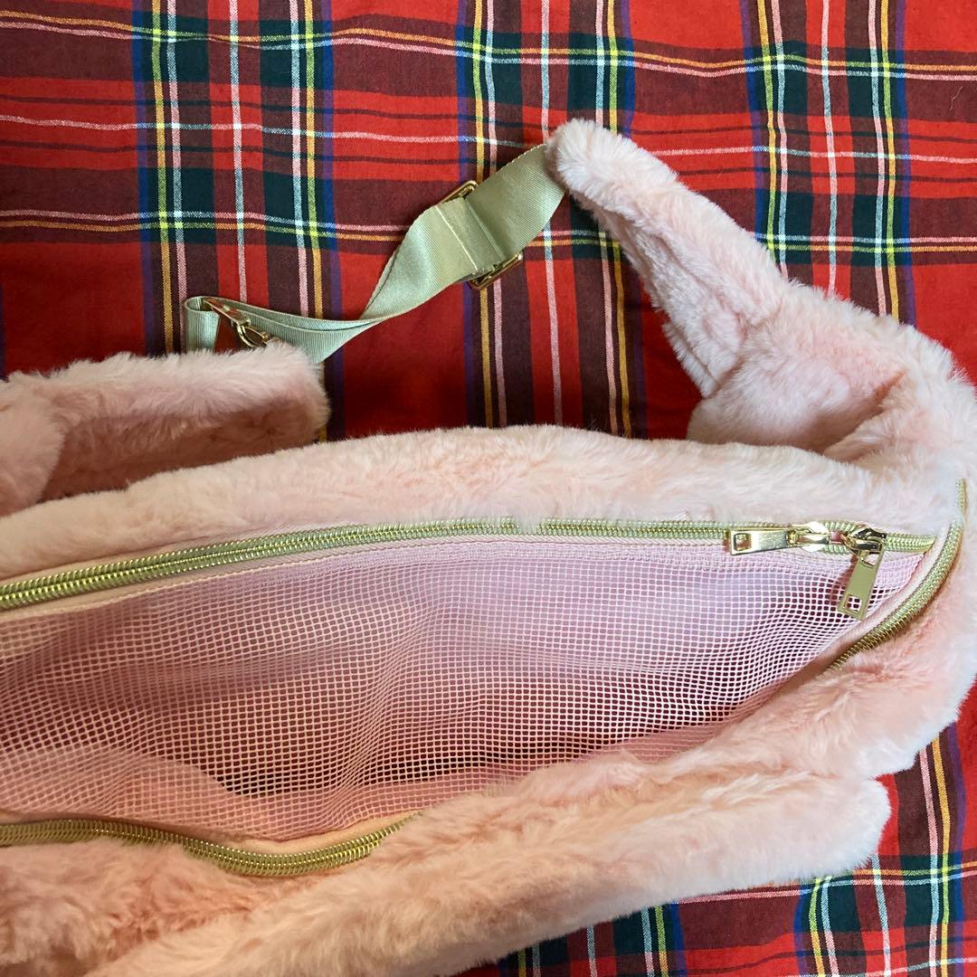 Wooflink HUG ME BAG FUR ウーフリンク　ピンクファー　新品