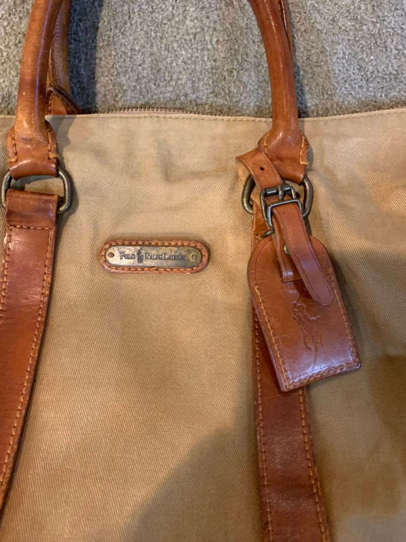 獅子舞POLO RALPH LAUREN キャンバス ボストンバッグ
