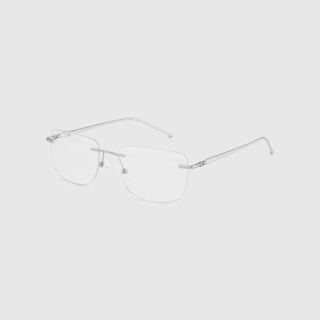 【極美品】 BLUE ELEPHANT ブルーエレファント リムレスメガネ