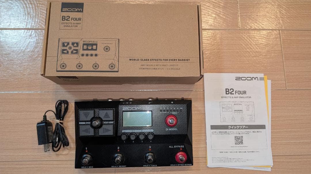 【中古】ZOOM B2 FOUR ベースエフェクター