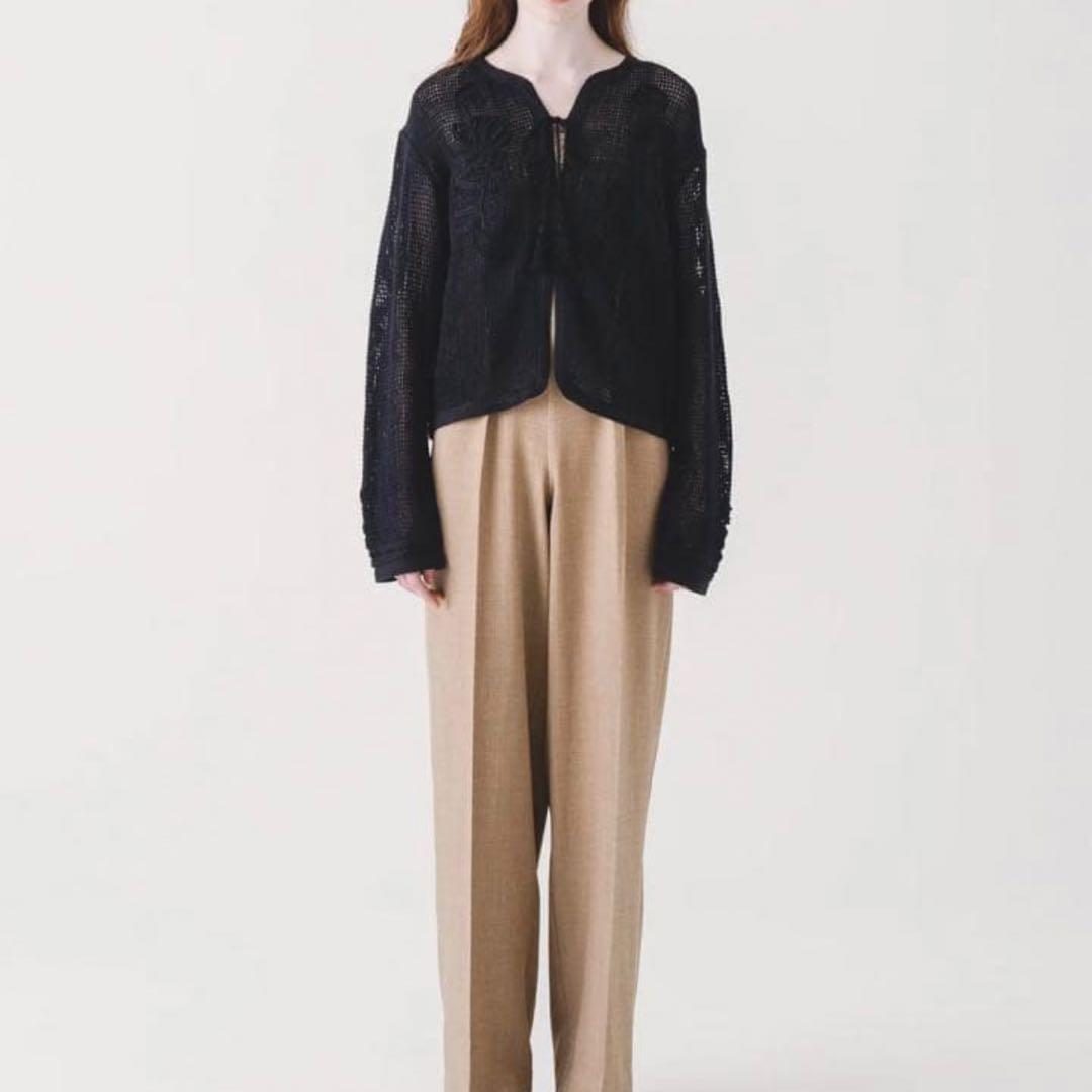 トップス Eaphi COTTON NET TAPE EMBROIDERY JACKET
