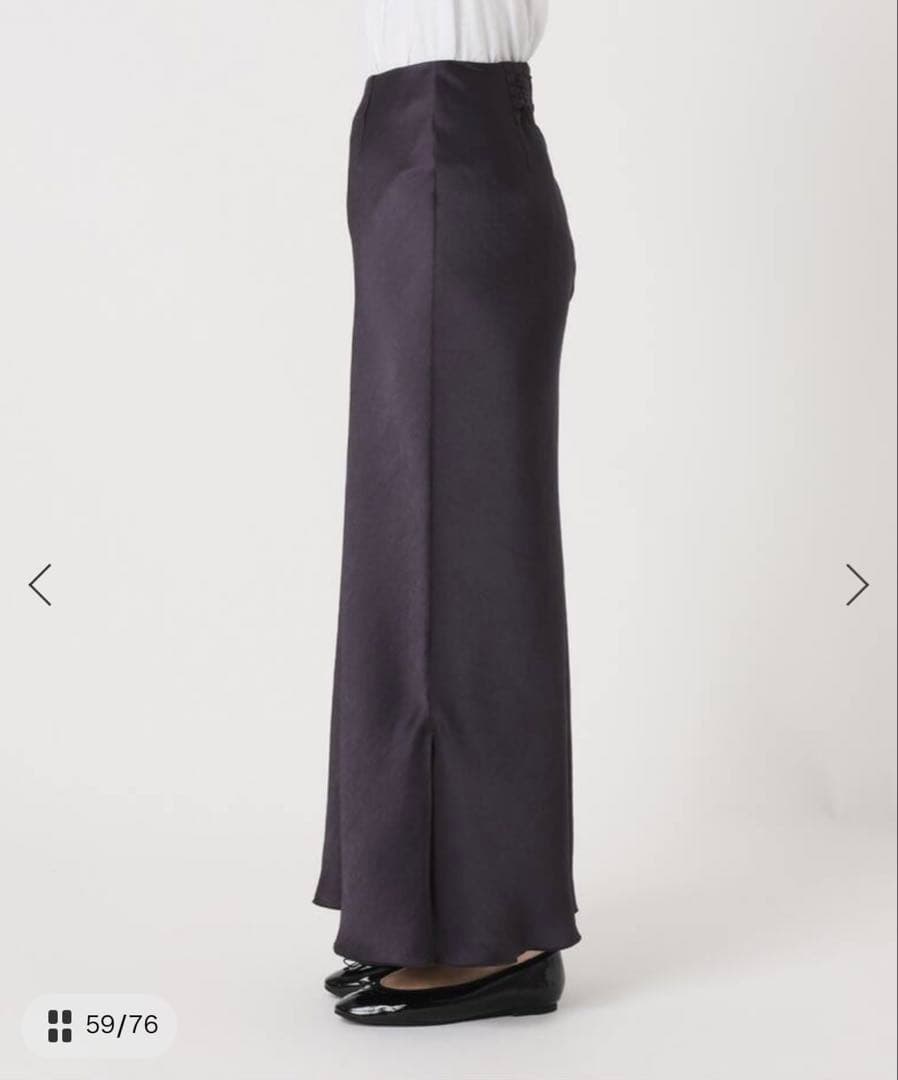 IENA ダブルサテンスカート 40