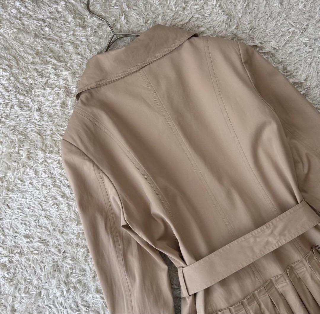 【美品】ルネ Rene ワンピース ロングコート ギャザー プリーツ