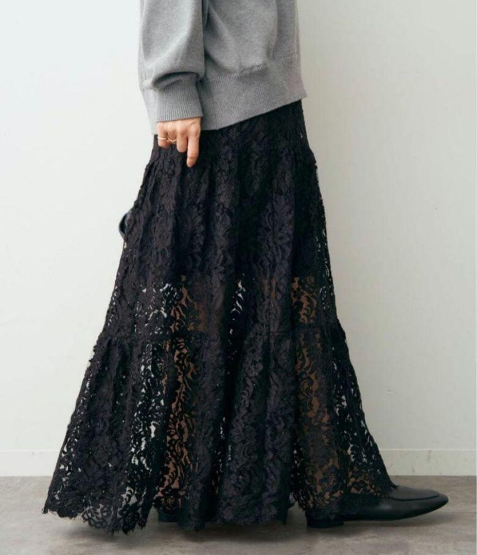 Deuxieme Classe*Lace Tiered スカート