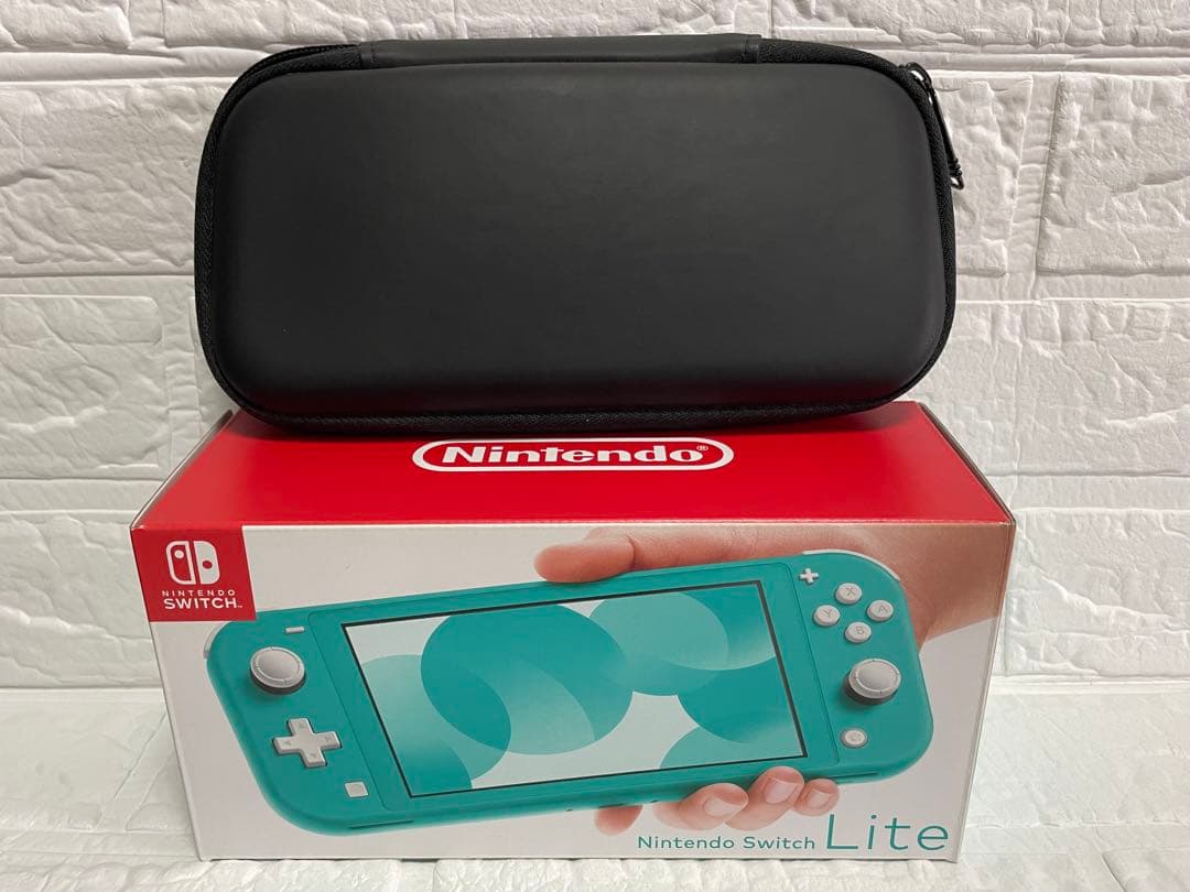 【美品】Nintendo Switch Lite本体(ターコイズ)/ケース付