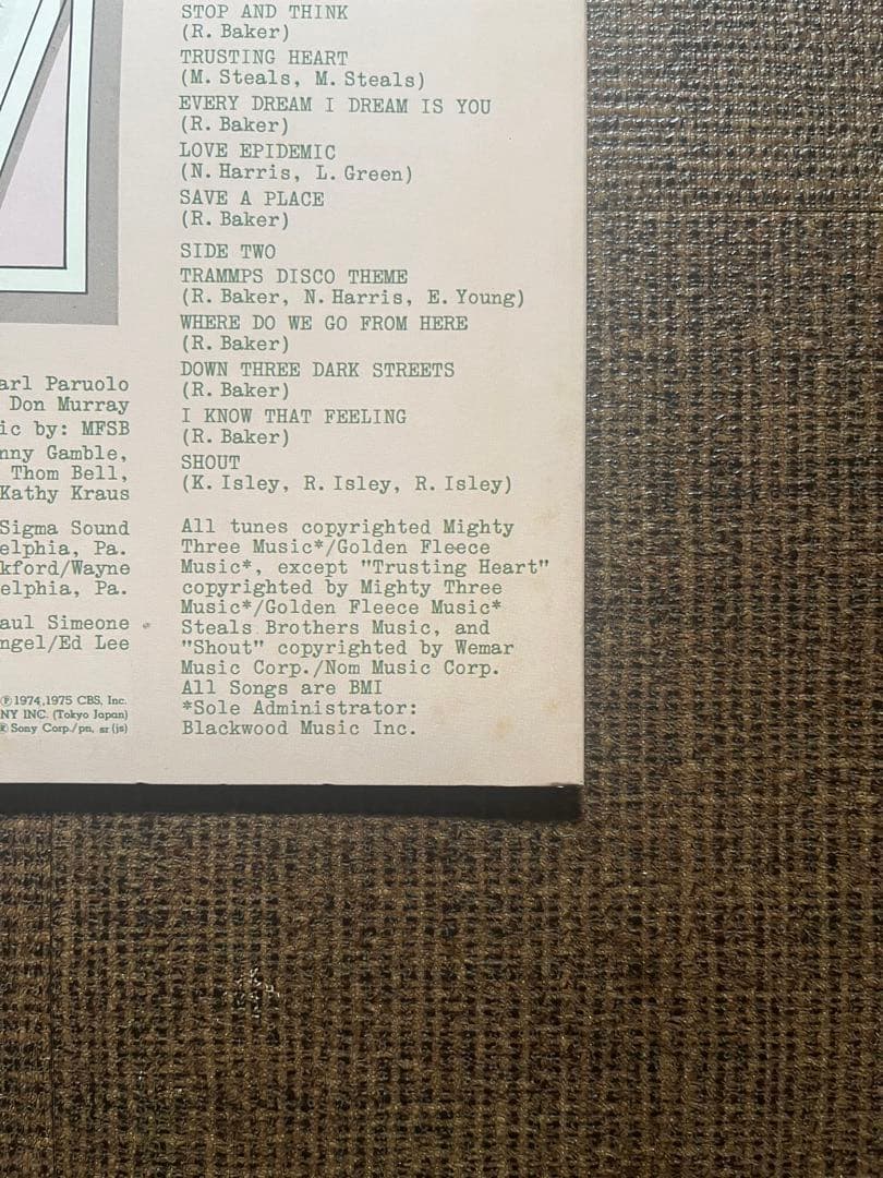 Trammps 幻のトランプス デビューLP レコード
