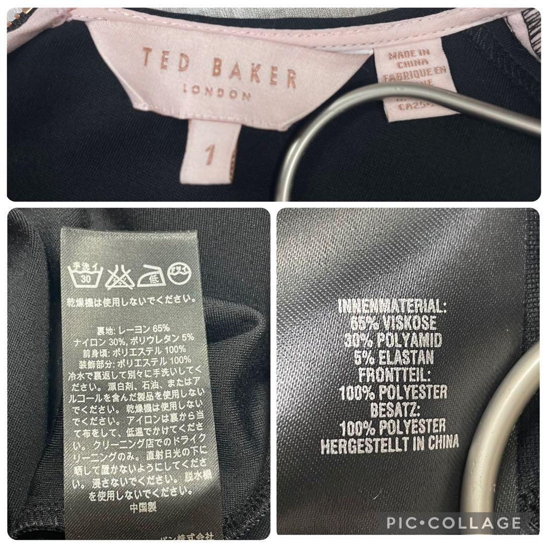 【極美品】TED BAKER ★ローズ　スカーフドレス　ワンピース　ノースリーブ