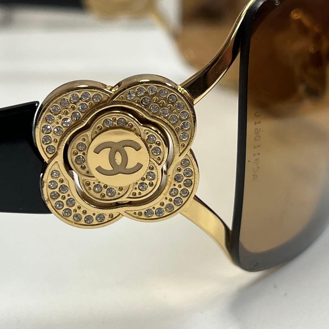ふ*ん様 CHANEL サングラス 4146-B フラワーモチーフ 【11677