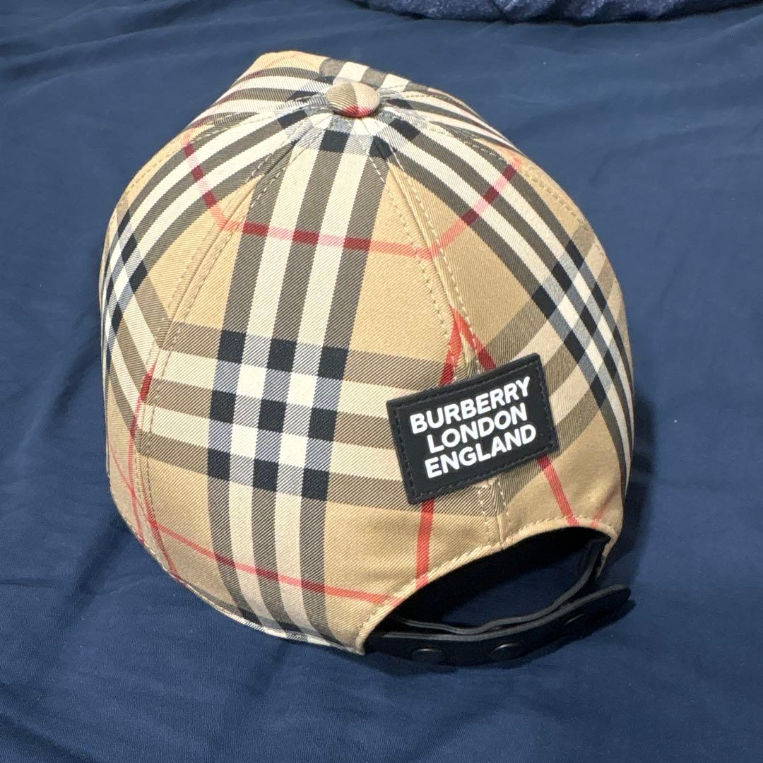 BURBERRY ベージュ チェック柄 キャップ XL