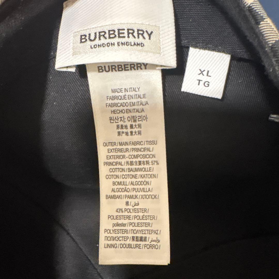BURBERRY ベージュ チェック柄 キャップ XL