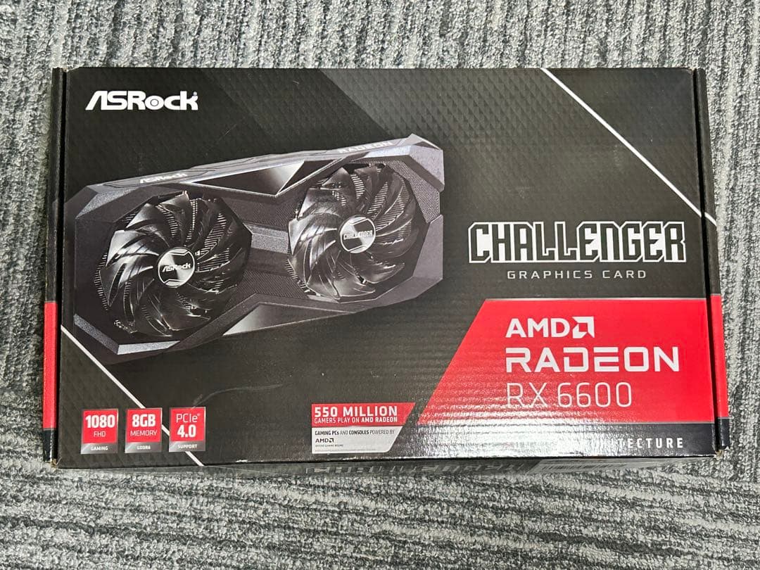 グラフィックボード・グラボ・ビデオカード ASRock RADEON RX 6600 CHALLENGER D 8GB
