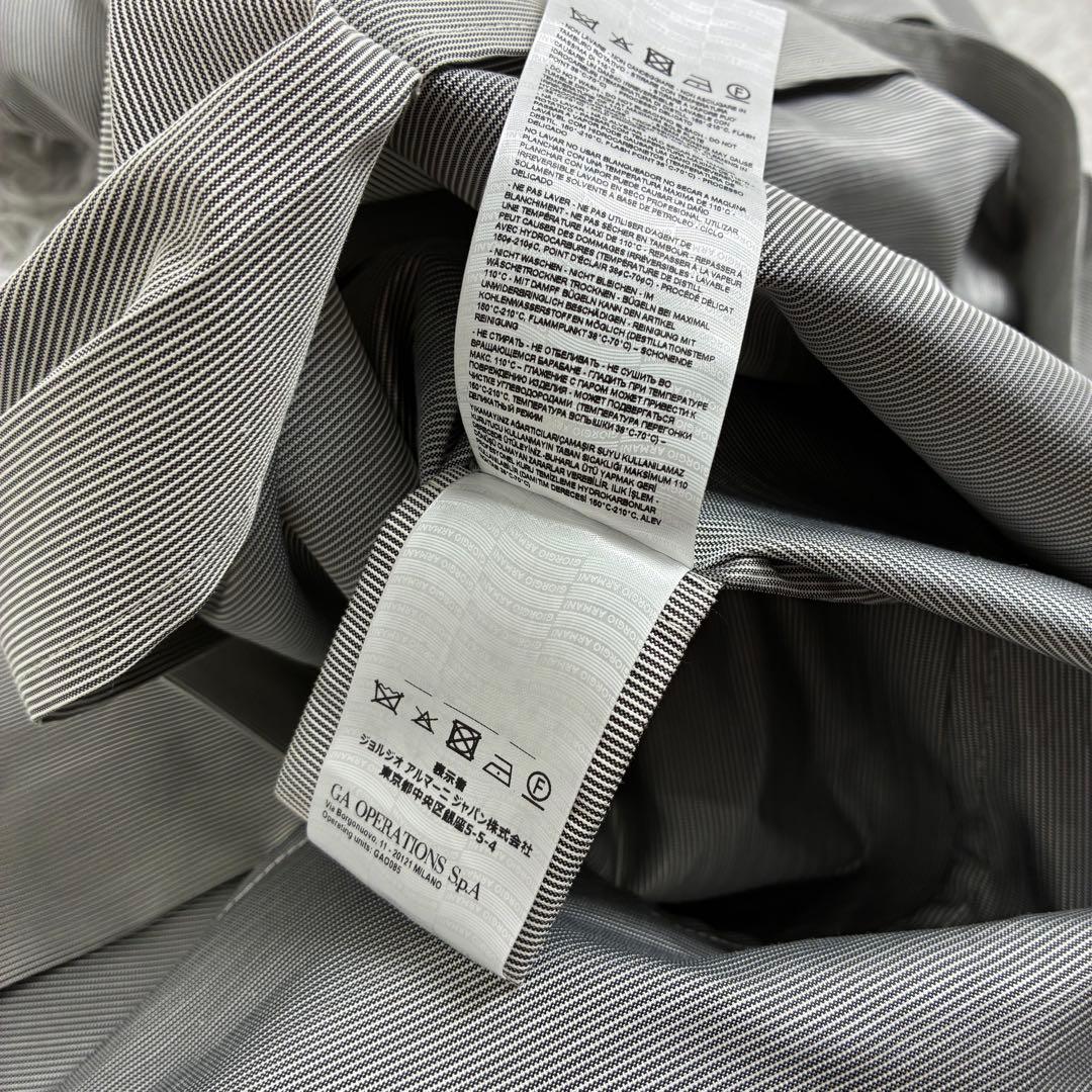 【新品】GIORGIO ARMANI ストライプ トレンチコート 38 タグ付