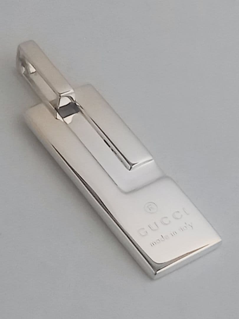 美品 GUCCI グッチ Gプレート ペンダント トップのみ シルバー