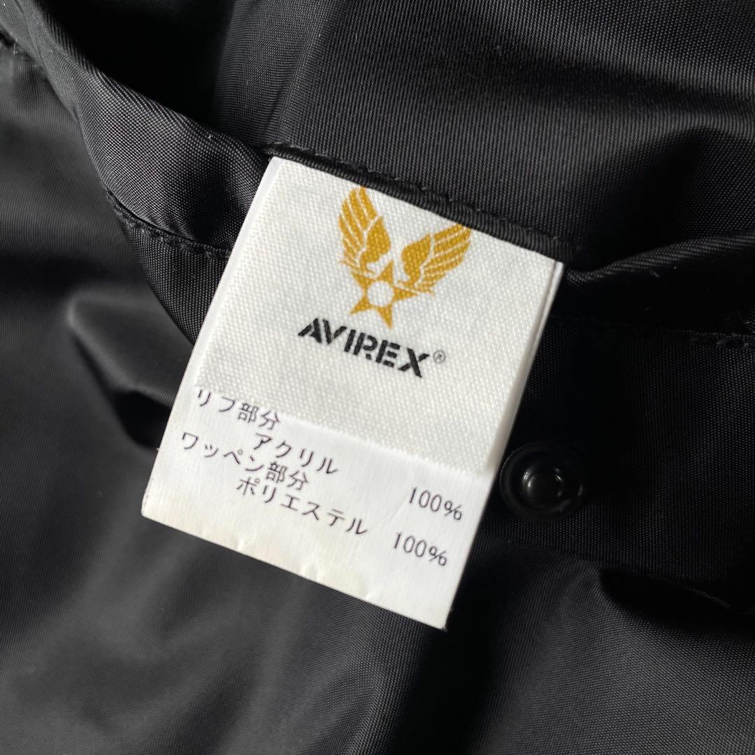 AVIREX コマーシャルロゴ フライトジャケット L-2A ブラック L