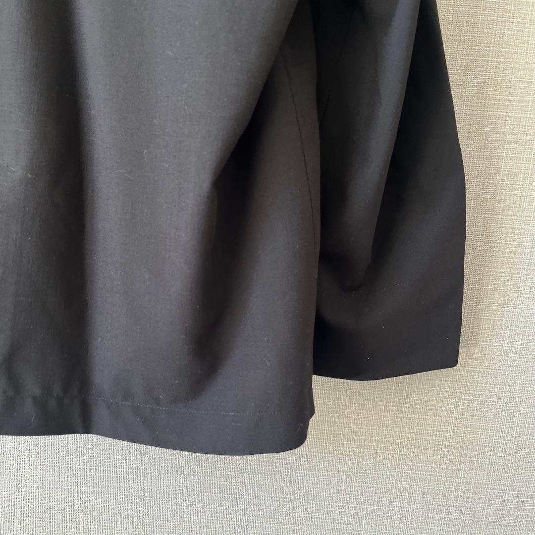 北欧暮らしの道具店 ショールカラーのオフィスジャケット 黒 入園 入学