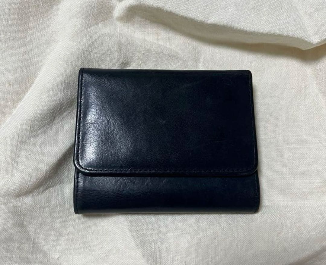 Old Coach オールド コーチ 二つ折り 財布　がま口　ネイビー