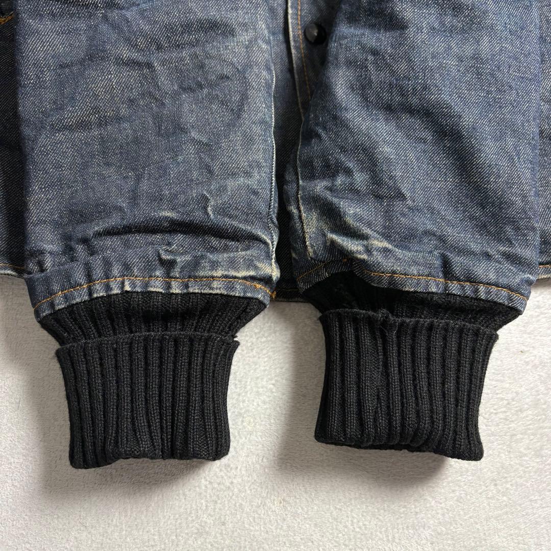 90s USA製　ボンダッチ　デニムファラオジャケット　カーコート　キルティング