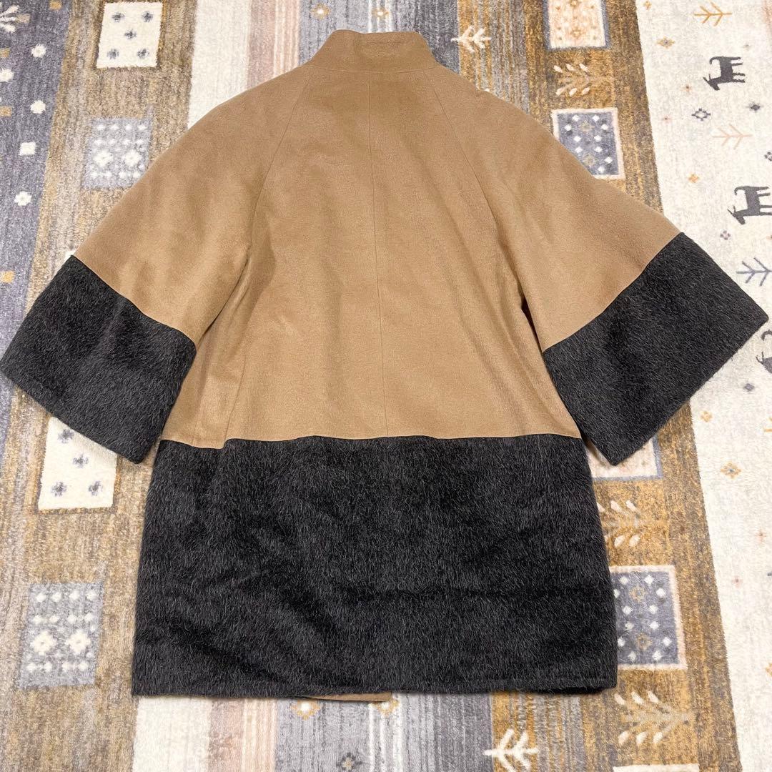 SACRA サクラ カシミヤ アルパカ スタンドカラー コート ベージュ　38