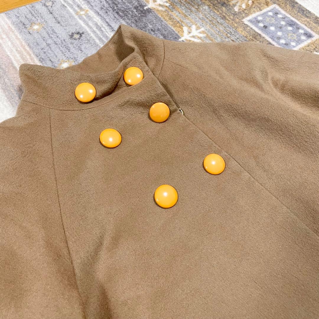 SACRA サクラ カシミヤ アルパカ スタンドカラー コート ベージュ　38