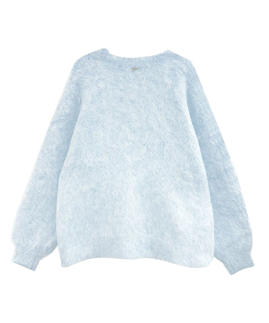 M*様 Rosé Muse shaggy big cardigan