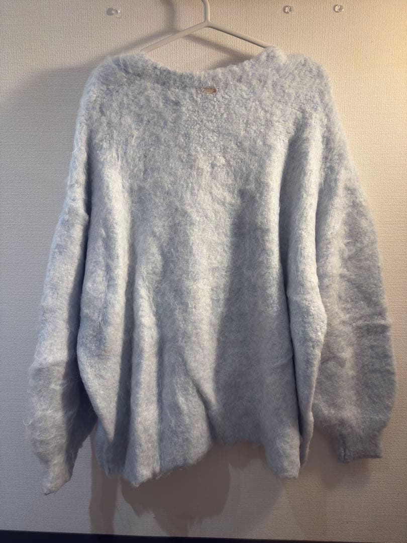 M*様 Rosé Muse shaggy big cardigan