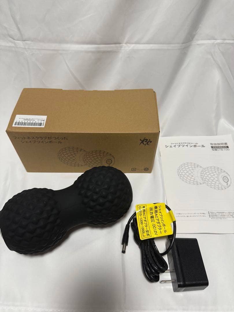 ◼️フィットネスクラブがつくったシェイプ ツインボール ◼️ブラック STB-100