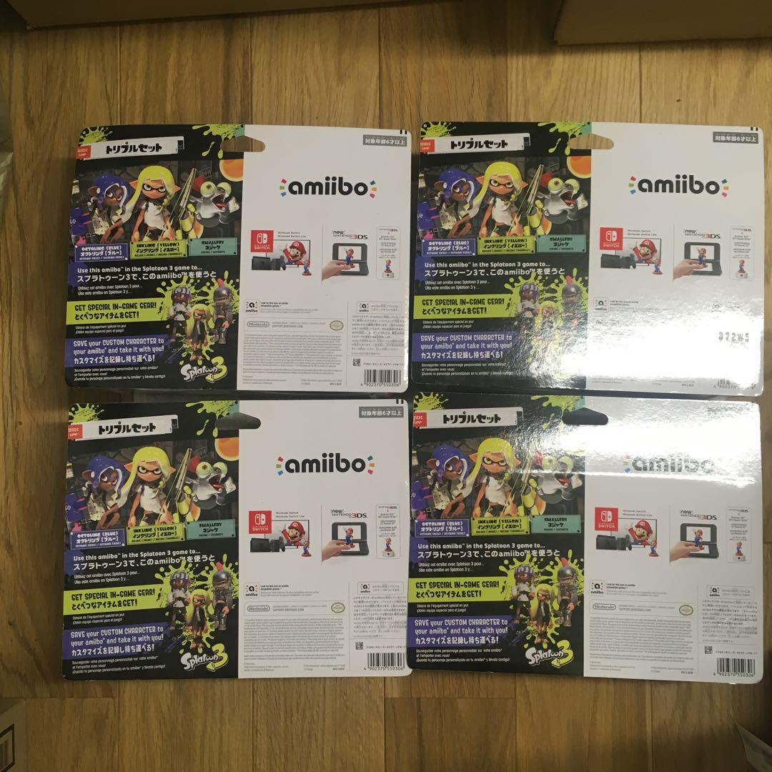 新品未開封★Splatoon amiibo インクリング　トリプルセット