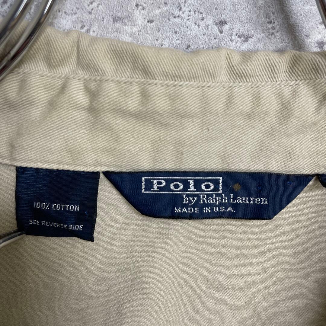 ポロバイラルフローレン　90s USA製 ベージュ　スウィングトップ　短丈2XL