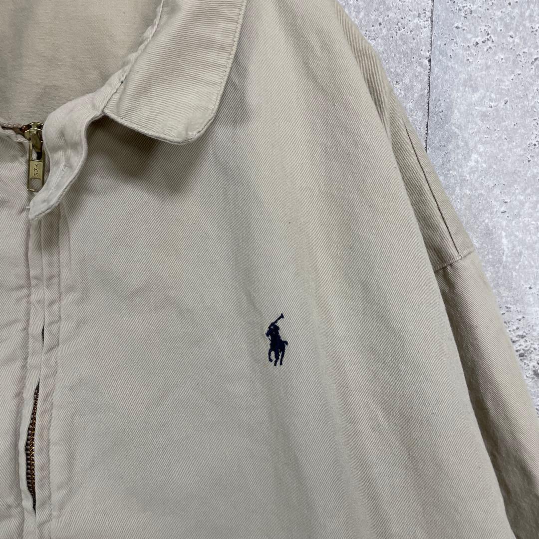 ポロバイラルフローレン　90s USA製 ベージュ　スウィングトップ　短丈2XL