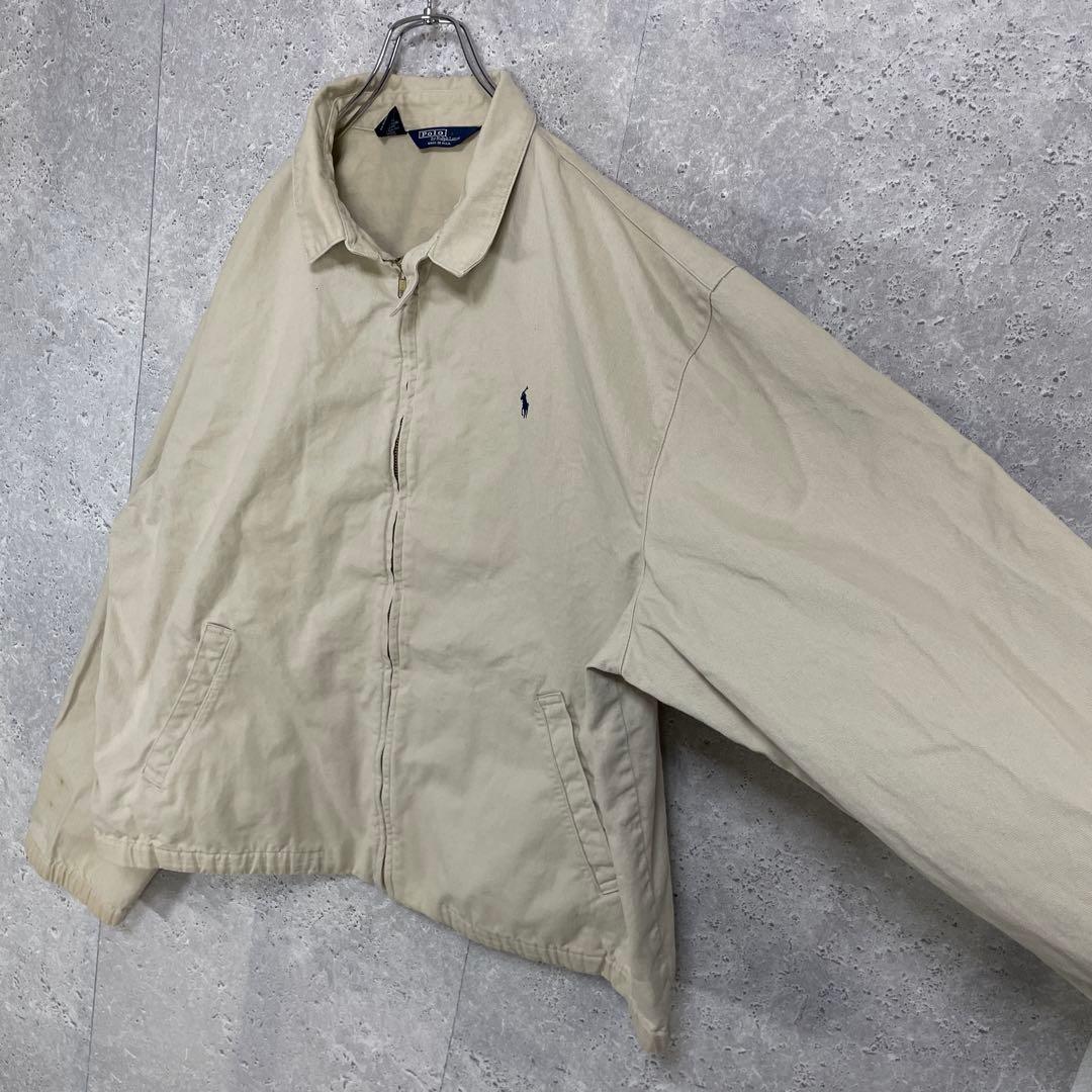 ポロバイラルフローレン　90s USA製 ベージュ　スウィングトップ　短丈2XL