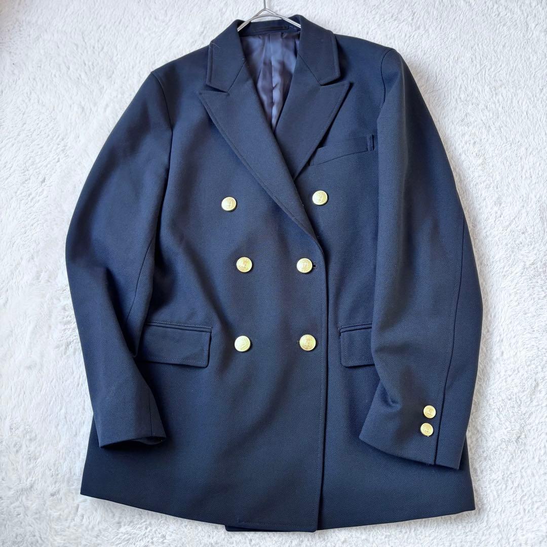 美品 GAMBERT CUSTOM SHIRTS 金ボタン ジャケット　紺ブレ