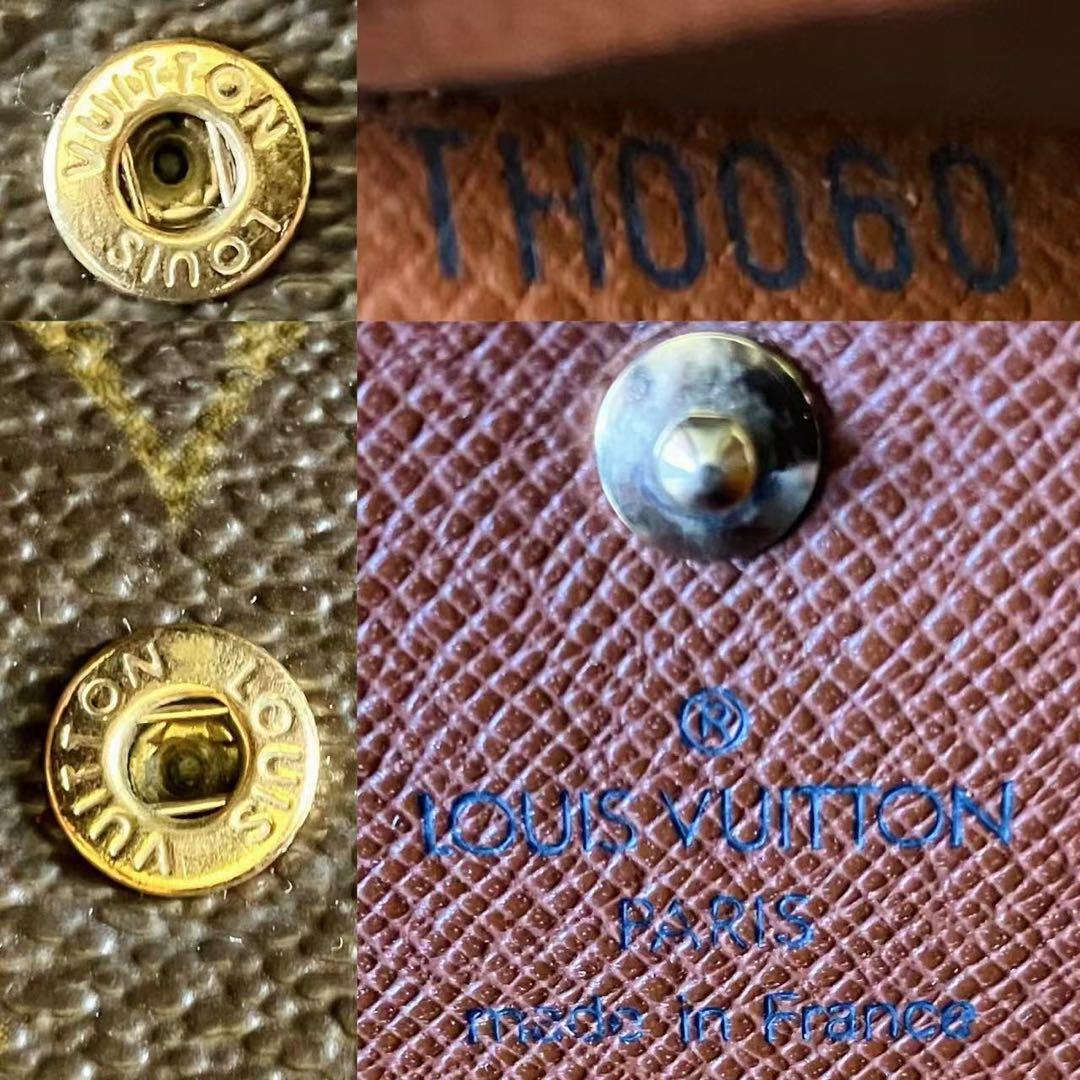LOUIS VUITTON モノグラム Wホック 三つ折り財布 リペア美品❣️