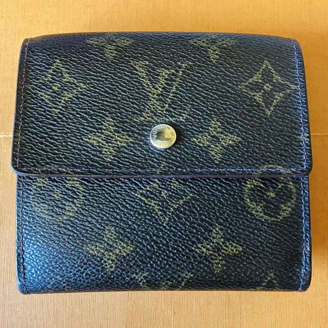 LOUIS VUITTON モノグラム Wホック 三つ折り財布 リペア美品❣️